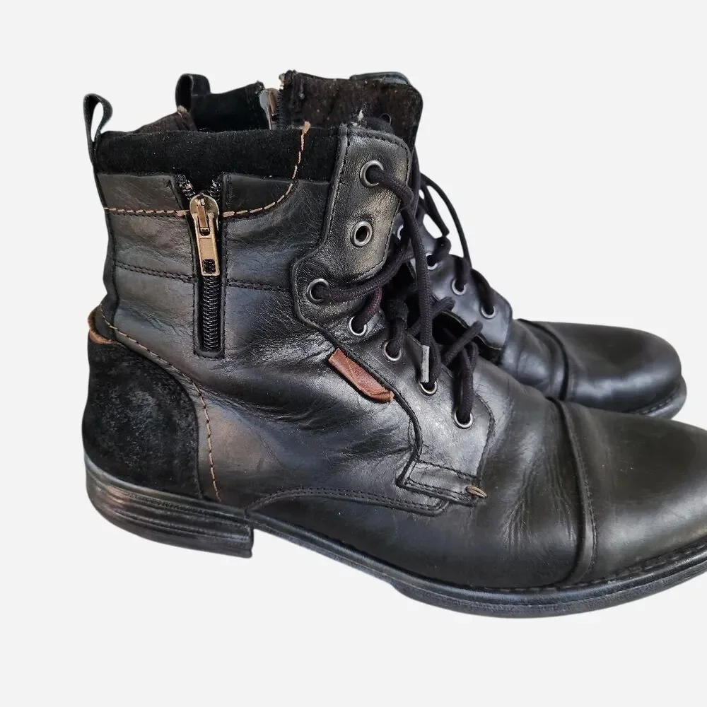 Wild-rhino Men's Black Boots